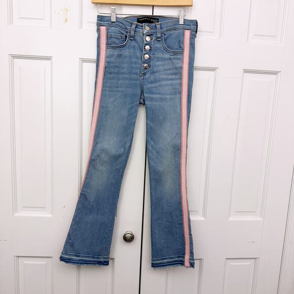 Veronica Beard Carolyn 10” Baby Boot Pink Jeans (Size 25) - Picture 3 of 11